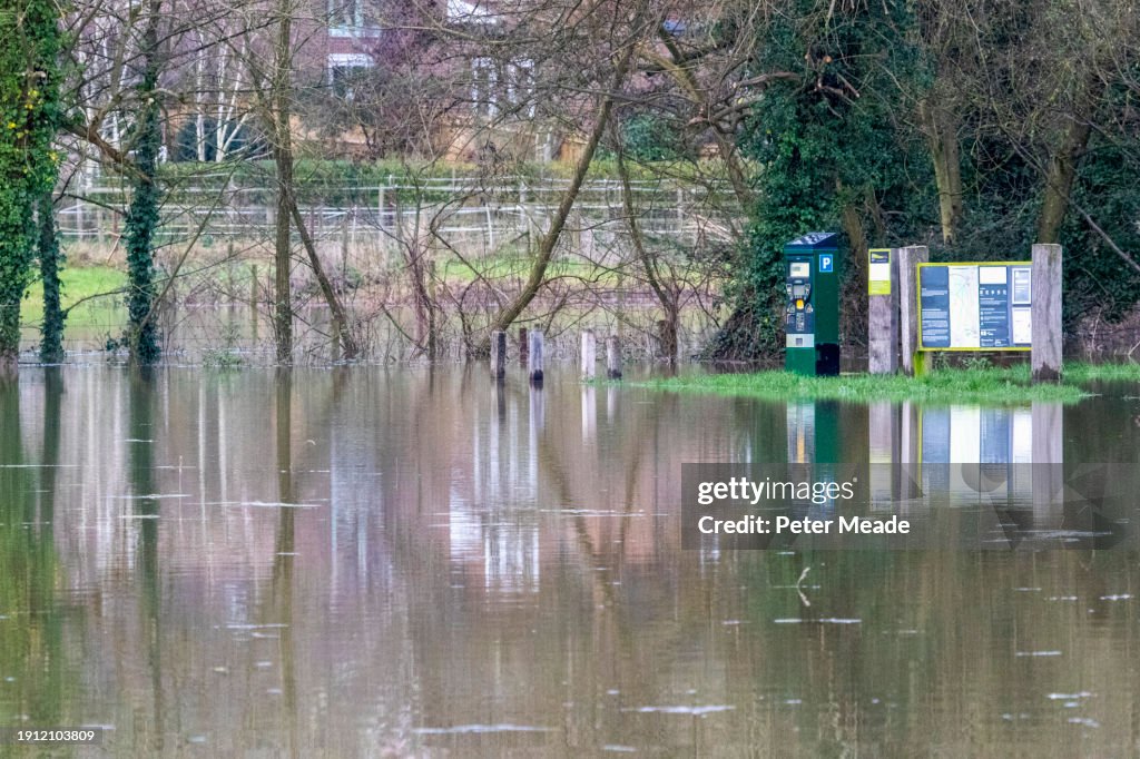 A submerged car park