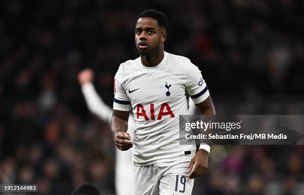 Ryan Sessegnon of Tottenham Hotspur gestures during the Emirates FA Cup Third Round match between Tottenham Hotspur and Burnley at Tottenham Hotspur...