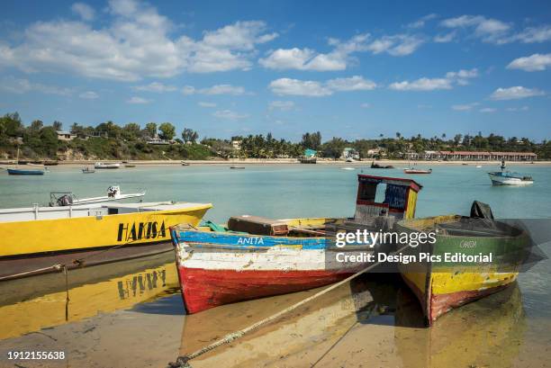 Boats Near Vilanculos Port, Bazaruto Archipelago. Mozambique.