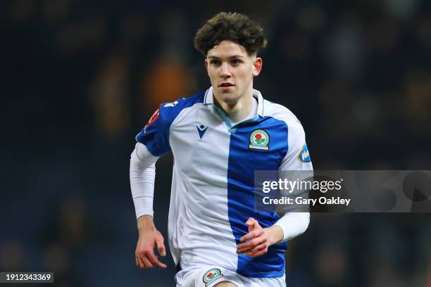 Rory Finneran of Blackburn Rovers looks on during the Emirates FA Cup Third Round match between Blackburn Rovers and Cambridge United at Ewood Park...