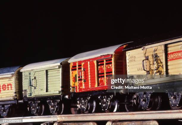 Collections, Vintage Electric Toy, Märklin freight rail car models, 1935/1940.