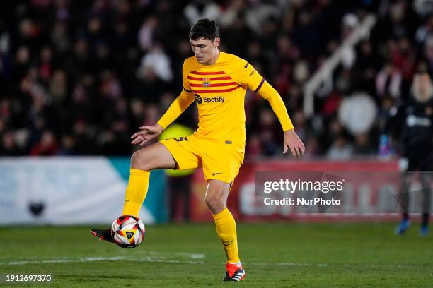 Andreas Christensen centre-back of Barcelona and Denmark during the Copa Del Rey match between UD Barbastro and FC Barcelona at Campo Municipal de...