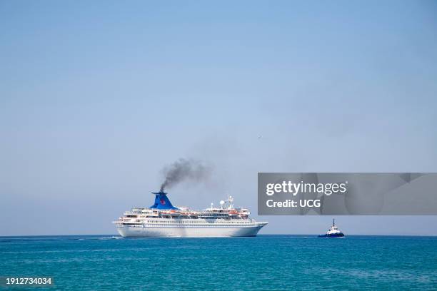 Asia. Turchia. Costa Egea Meridionale. Kusadasi. Nave Da Crociera Asia. Turkey. Southern Aegean Coast. Kusadasi. Cruise Ship.