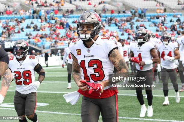 Tampa Bay Buccaneers wide receiver Mike Evans during an NFL football game between the Tampa Bay Buccaneers and the Carolina Panthers on January 7,...