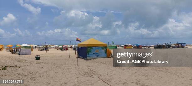 Beach, Orla do Atalaia, Aracaju, Sergipe, Brazil.