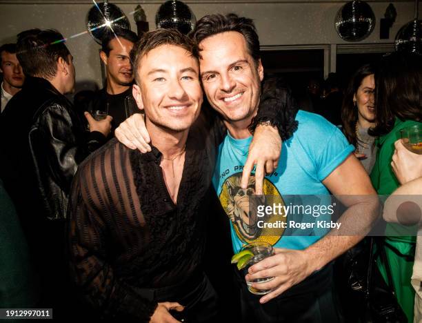 Barry Keoghan and Andrew Scott attend W Magazine's Annual Best Performances Party at Chateau Marmont on January 05, 2024 in Los Angeles, California.