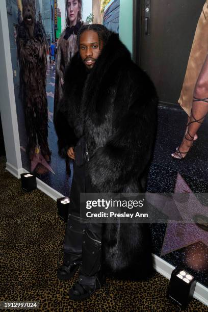 Shameik Moore attends W Magazine's Annual Best Performances Party at Chateau Marmont on January 05, 2024 in Los Angeles, California.