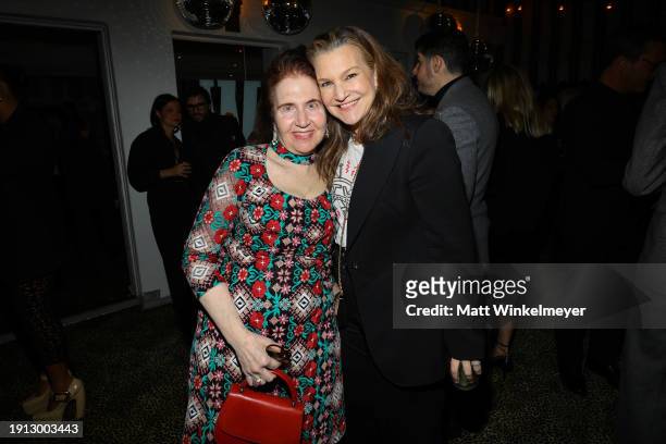 Lynn Hirschberg and Krista Smith attend W Magazine's Annual Best Performances Party at Chateau Marmont on January 05, 2024 in Los Angeles, California.