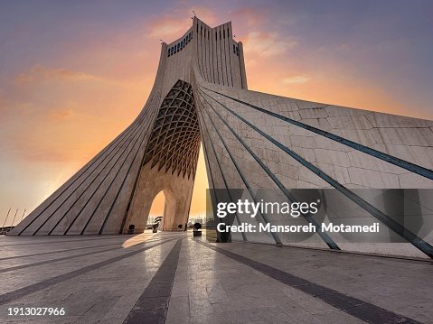 Azadi tower in tehran capital of Iran Azadi tower in tehran capital of Iran