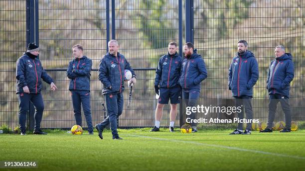 Kristian O'Leary, first team coach, George Lawtey, first team head analyst, Martyn Margetson, head of goalkeeping, coach Patrick Orme, Ryan Harley,...