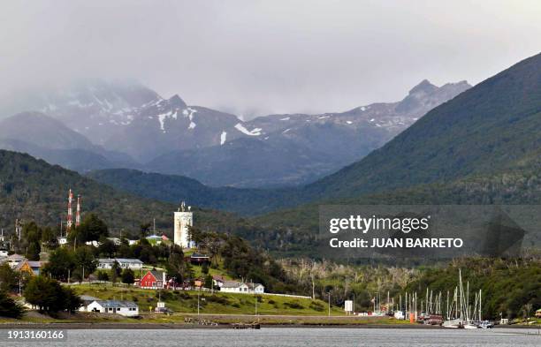 View of Puerto Williams, Chile, on January 9, 2024.