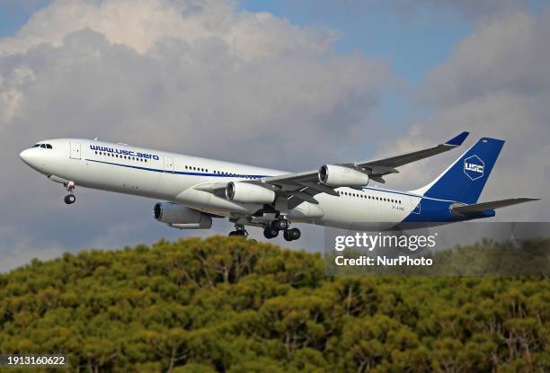 The German company Universal Sky Carrier , founded in 2020, is renting its only Airbus A340-300, acquired last August, to FC Barcelona for their...