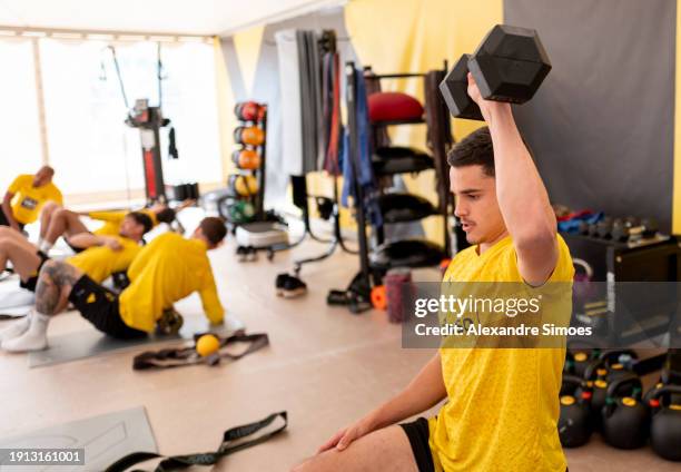 Kjell Waetjen of Borussia Dortmund during a training session on January 7, 2024 in Marbella, Spain.