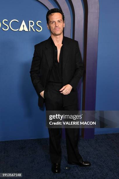 Irish actor Andrew Scott arrives for the Academy of Motion Picture Arts and Sciences' 14th Annual Governors Awards at the Ray Dolby Ballroom in Los...