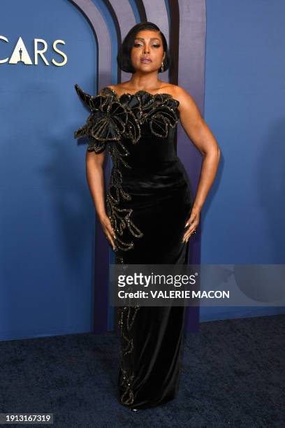 Actress Taraji P. Henson arrives for the Academy of Motion Picture Arts and Sciences' 14th Annual Governors Awards at the Ray Dolby Ballroom in Los...