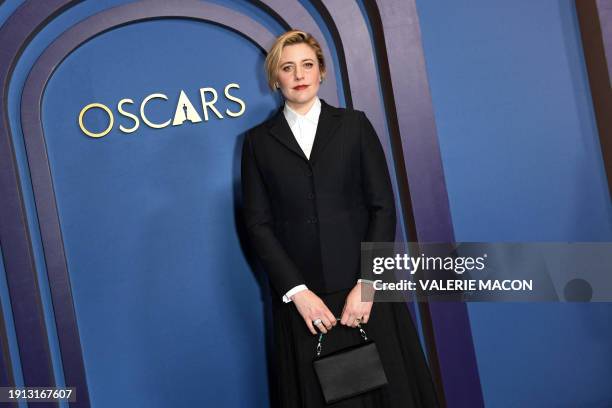 Filmmaker and actress Greta Gerwig arrives for the Academy of Motion Picture Arts and Sciences' 14th Annual Governors Awards at the Ray Dolby...