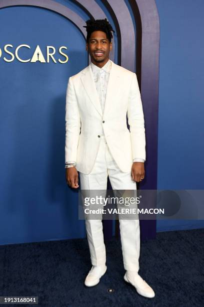 Musician Jon Batiste arrives for the Academy of Motion Picture Arts and Sciences' 14th Annual Governors Awards at the Ray Dolby Ballroom in Los...