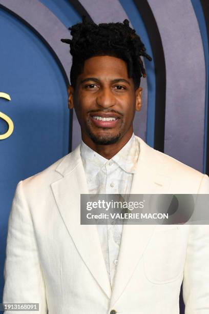 Musician Jon Batiste arrives for the Academy of Motion Picture Arts and Sciences' 14th Annual Governors Awards at the Ray Dolby Ballroom in Los...