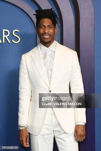 Musician Jon Batiste arrives for the Academy of Motion Picture Arts and Sciences' 14th Annual Governors Awards at the Ray Dolby Ballroom in Los...