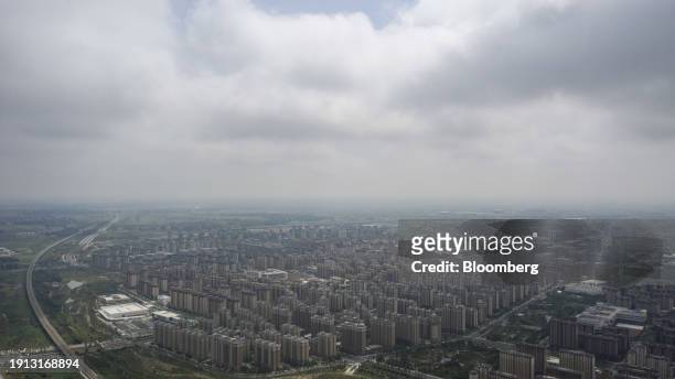An area where many new residential housing have sprouted up, in Xiongan, China, on Monday, Aug. 21, 2023. China has spent more than double the cost...