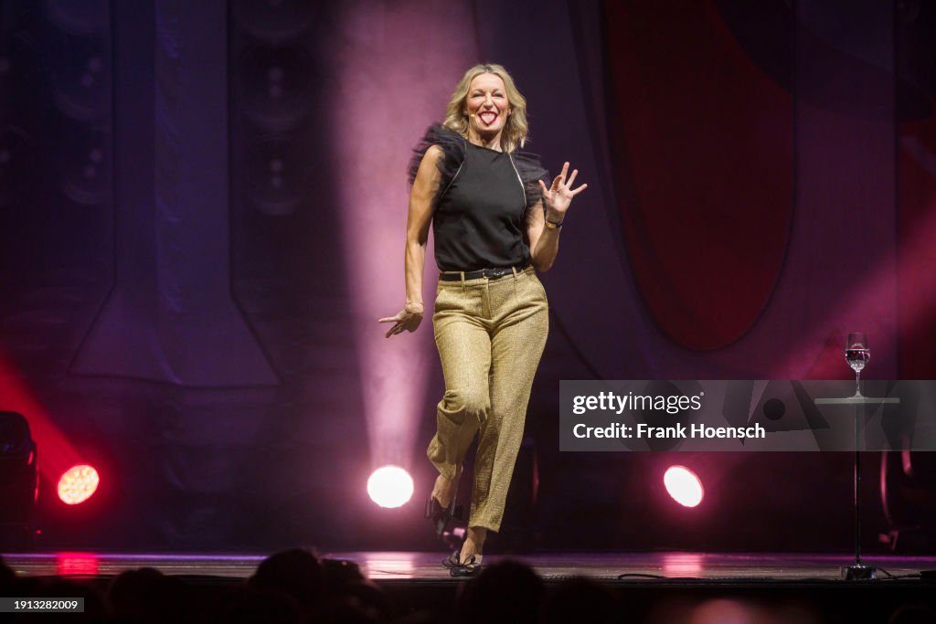 German cabaret artist Monika Gruber performs live on stage at the Foto & Idee Foto zu German cabaret artist Monika Gruber performs live on stage at the
