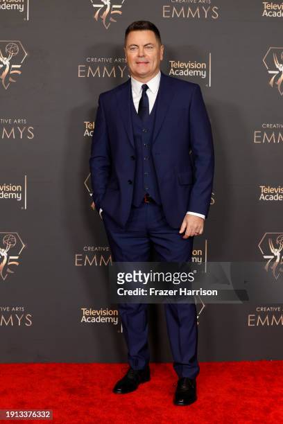 Nick Offerman attends the 2024 Creative Arts Emmys at Peacock Theater on January 06, 2024 in Los Angeles, California.