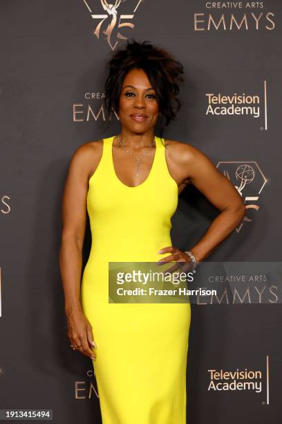 Karen Pittman attends the 2024 Creative Arts Emmys at Peacock Theater on January 06, 2024 in Los Angeles, California.
