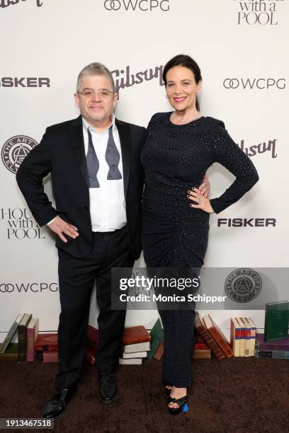 Patton Oswalt and Meredith Salenger attend The Art of Elysium's 2024 HEAVEN Gala at The Wiltern on January 06, 2024 in Los Angeles, California.