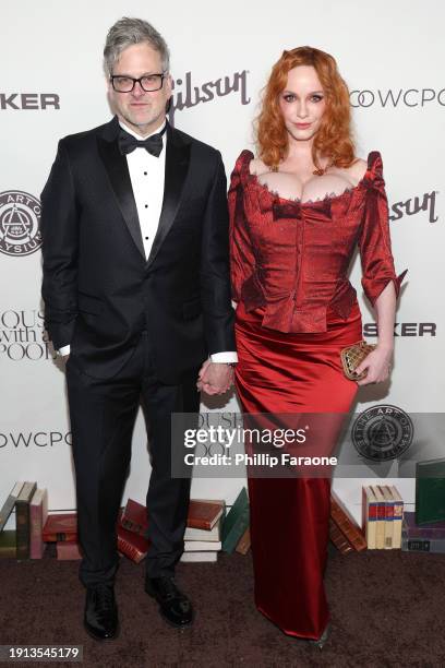 George Bianchini and Christina Hendricks attend The Art of Elysium's 25th Anniversary HEAVEN Gala at The Wiltern on January 06, 2024 in Los Angeles,...