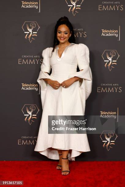 Kiersey Clemons attends the 2024 Creative Arts Emmys at Peacock Theater on January 06, 2024 in Los Angeles, California.