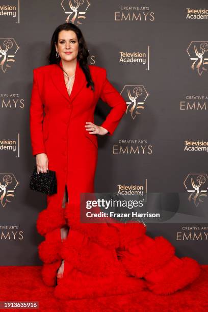 Melanie Lynskey attends the 2024 Creative Arts Emmys at Peacock Theater on January 06, 2024 in Los Angeles, California.