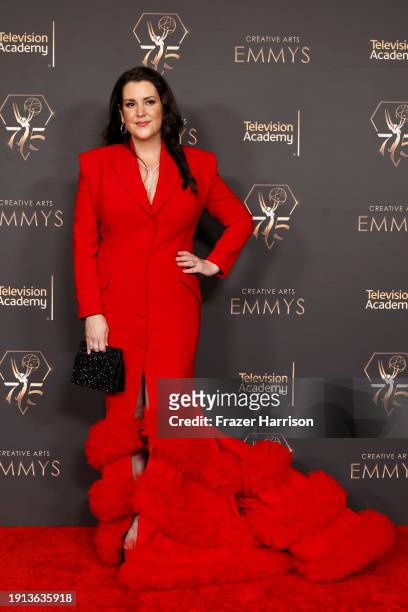 Melanie Lynskey attends the 2024 Creative Arts Emmys at Peacock Theater on January 06, 2024 in Los Angeles, California.