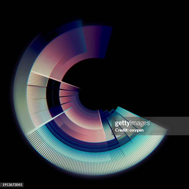 spiral abstract motion curve shape on black background. retro music poster, cover magazine - quadrado-formato-bidimensional - fotografias e filmes do acervo