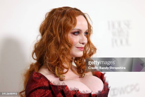 Christina Hendricks attends The Art of Elysium's 25th Anniversary HEAVEN Gala at The Wiltern on January 06, 2024 in Los Angeles, California.