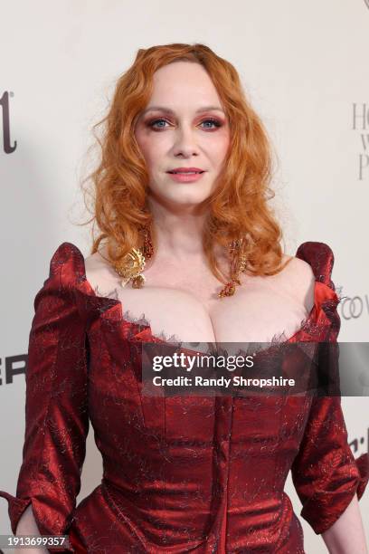 Christina Hendricks attends The Art of Elysium's 25th Anniversary HEAVEN Gala at The Wiltern on January 06, 2024 in Los Angeles, California.