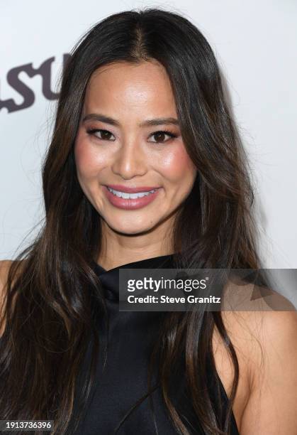 Jamie Chung arrives at the The Art Of Elysium's 2024 HEAVEN Gala at The Wiltern on January 06, 2024 in Los Angeles, California.