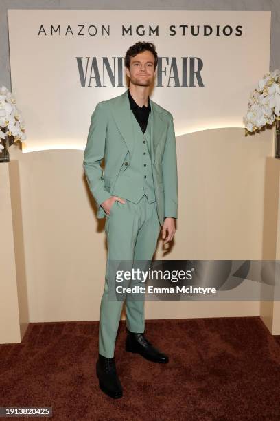 Jack Quaid attends the Vanity Fair and Amazon MGM Studios awards season celebration at Bar Marmont on January 06, 2024 in Los Angeles, California.