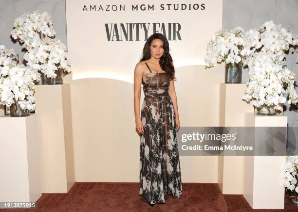 Jurnee Smollett attends the Vanity Fair and Amazon MGM Studios awards season celebration at Bar Marmont on January 06, 2024 in Los Angeles,...