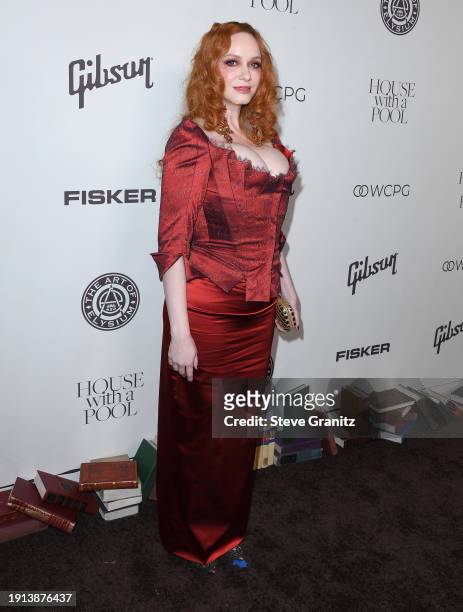 Christina Hendricks arrives at the The Art Of Elysium's 2024 HEAVEN Gala at The Wiltern on January 06, 2024 in Los Angeles, California.