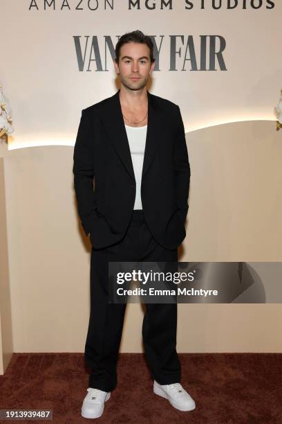 Chace Crawford attends the Vanity Fair and Amazon MGM Studios awards season celebration at Bar Marmont on January 06, 2024 in Los Angeles, California.