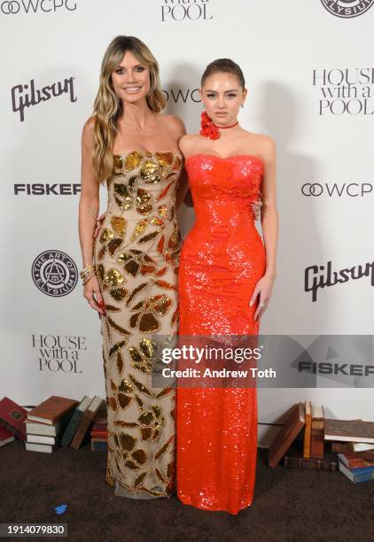 Heidi Klum and Leni Klum attend The Art Of Elysium's 2024 HEAVEN Gala at The Wiltern on January 06, 2024 in Los Angeles, California.