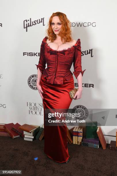 Christina Hendricks attends The Art Of Elysium's 2024 HEAVEN Gala at The Wiltern on January 06, 2024 in Los Angeles, California.