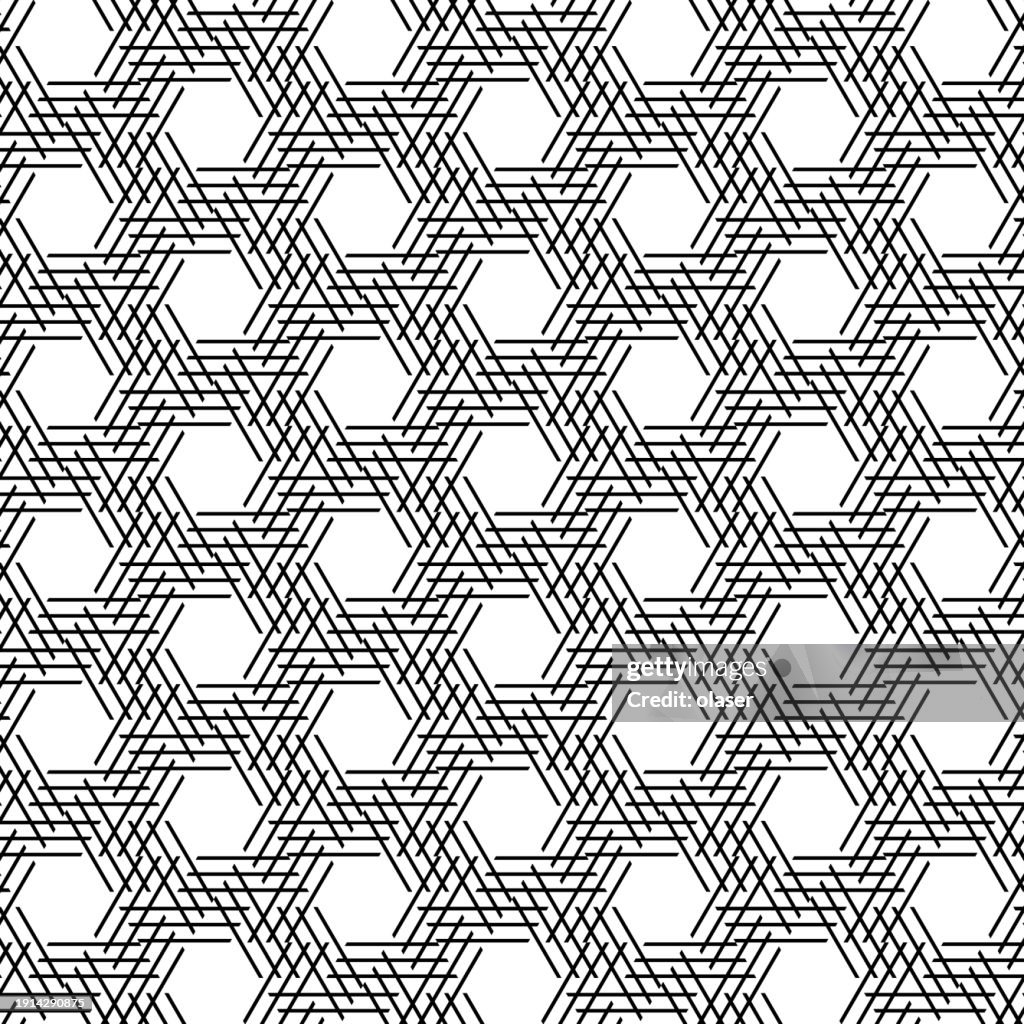 Hexagons In Repeating Overlapping Honeycomb Grid Pattern High-Res ...