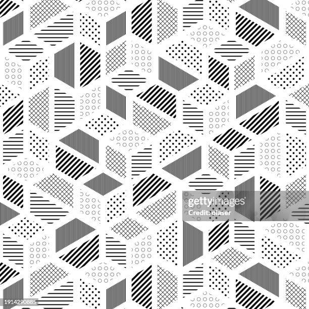 5 Polygon Pattern Mix Of Polygons With Different Patterns High-Res Vector Graphic - Getty ...