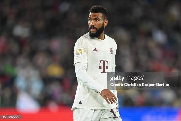 Eric Maxim Choupo-Moting of FC Bayern München reacts during the friendly match between FC Basel and FC Bayern München at St. Jakob-Park on January...