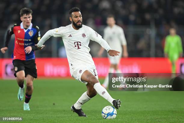 Eric Maxim Choupo-Moting of FC Bayern München controls the ball during the friendly match between FC Basel and FC Bayern München at St. Jakob-Park on...