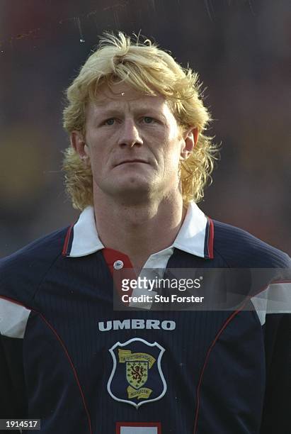 Portrait of Colin Hendry of Scotland before the World Cup Qualifier against Sweden in Gothenburg, Sweden. Sweden won the match 2-1. \ Mandatory...