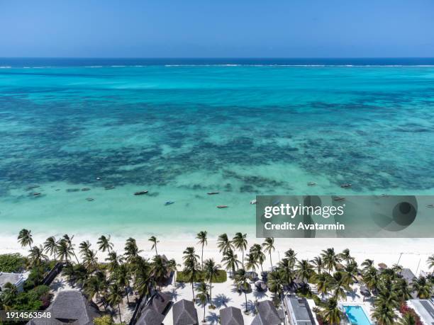 jambiani beach at zanzibar - tanzania - africa - tanzania stock pictures, royalty-free photos & images