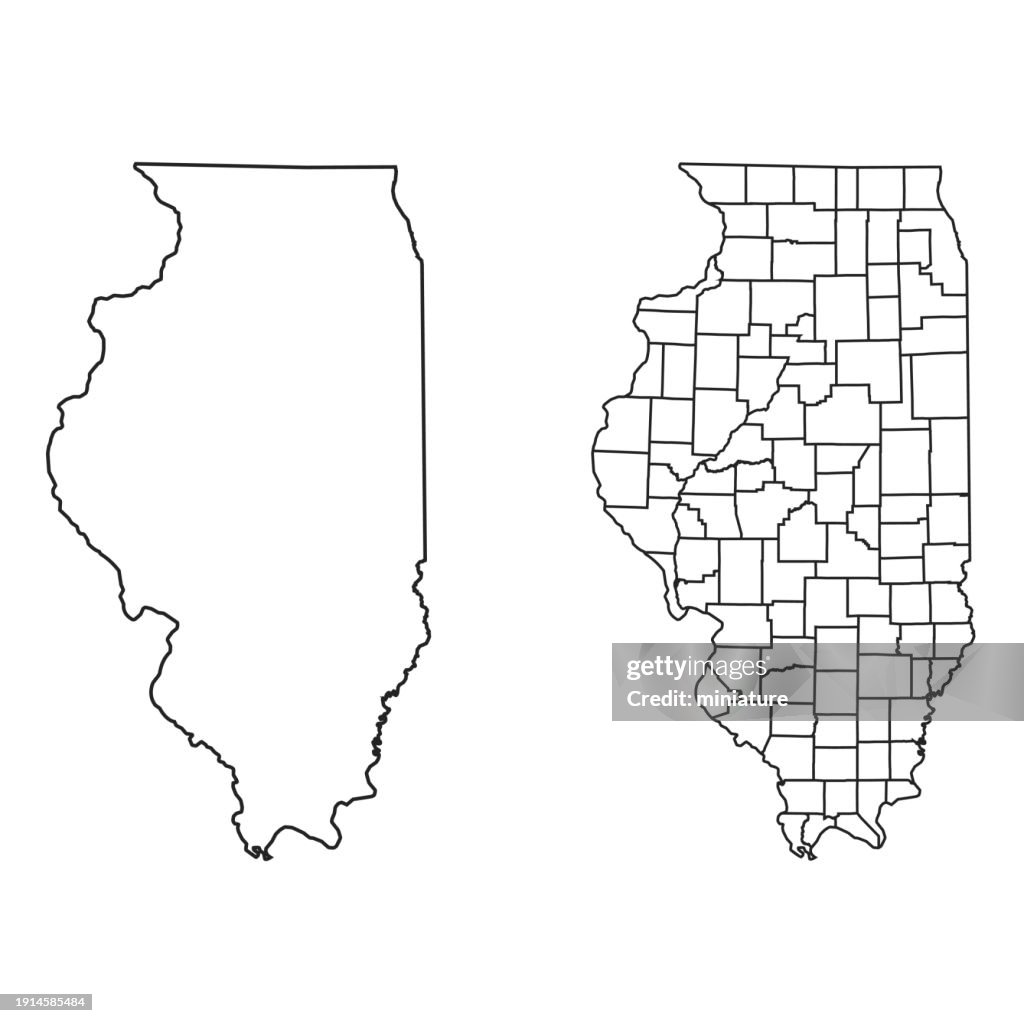 Illinois Map High-Res Vector Graphic - Getty Images