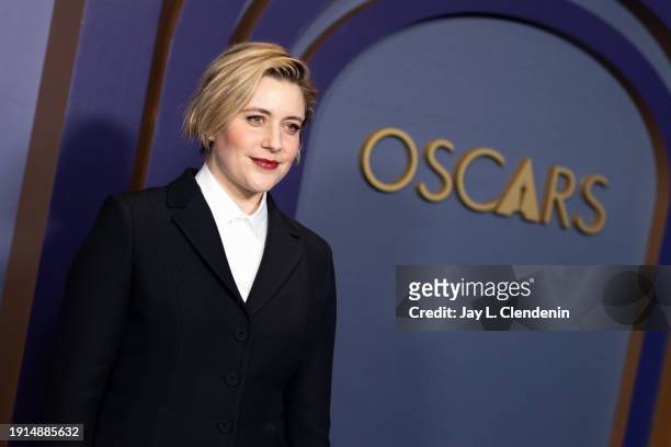 Hollywood, CA Greta Gerwig, on the red carpet at the Academy of Motion Picture Arts and Sciences and the Board of Governors, Honorary Awards,...